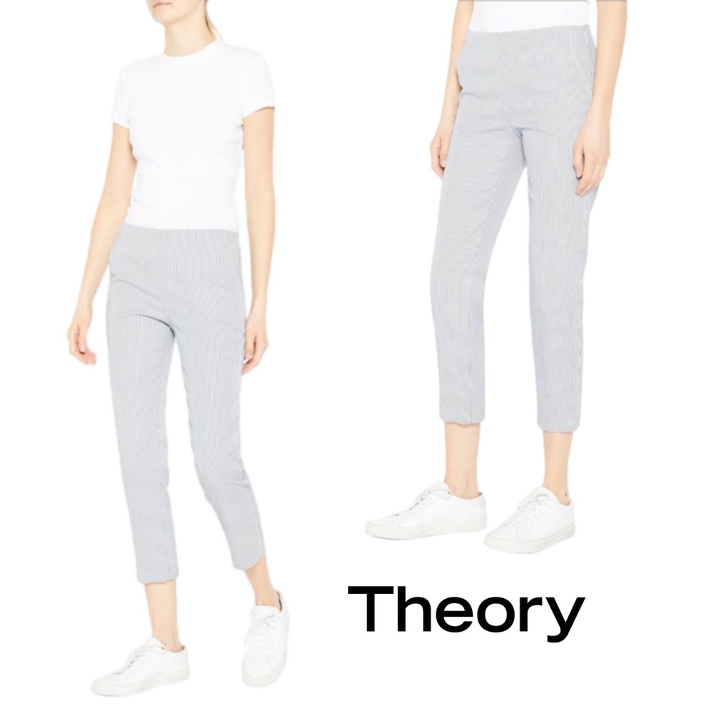 Theory Treeca Rail Cotton Pants